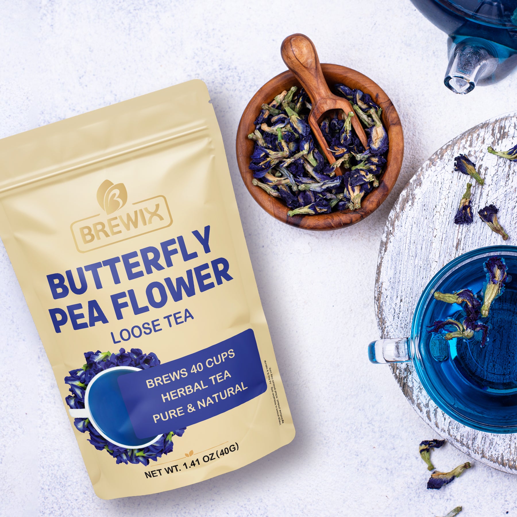 Blue Pea Tea, 1.41 oz Loose Tea