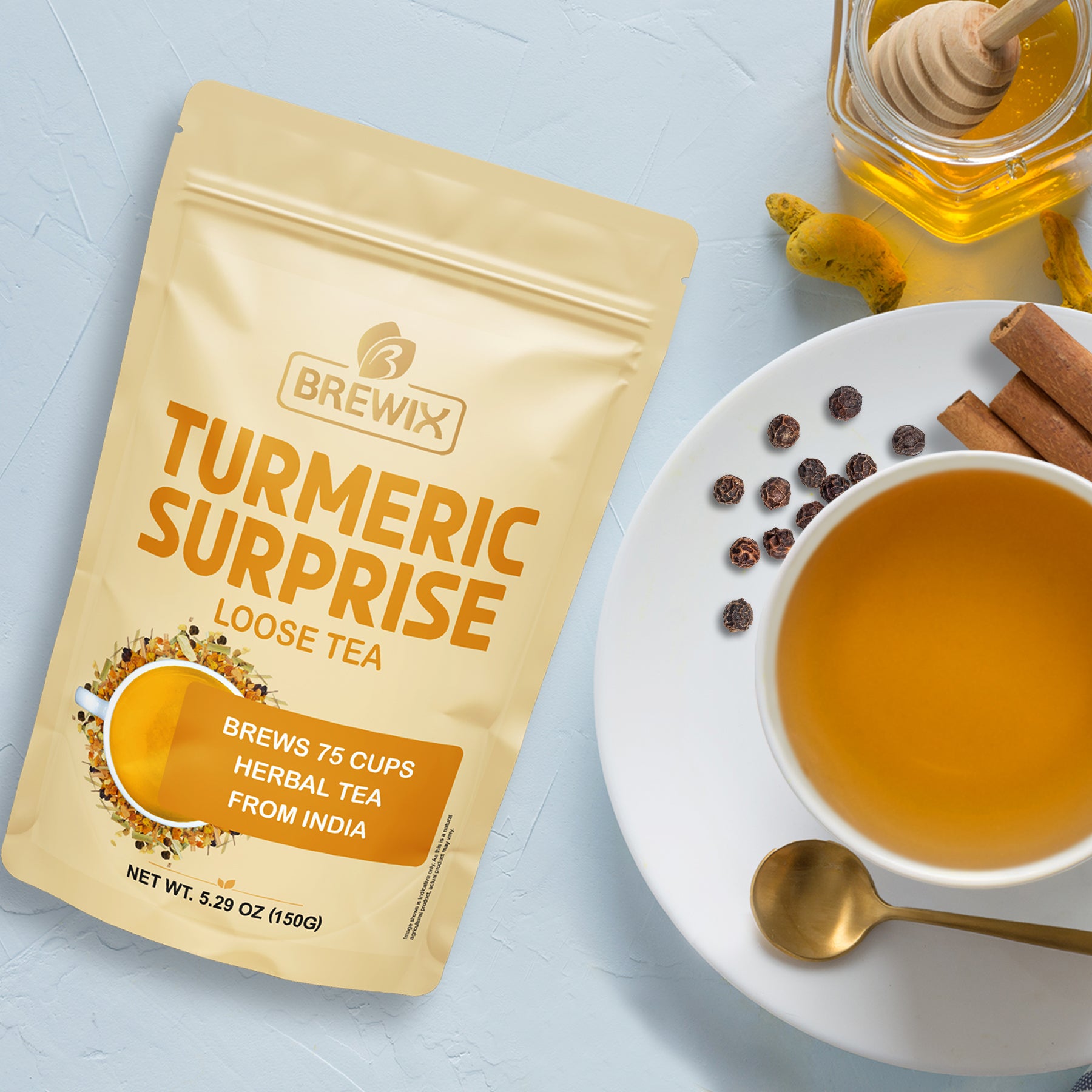 Turmeric Surprise Herbal Tea Tissane, 5.29 oz Loose Tea