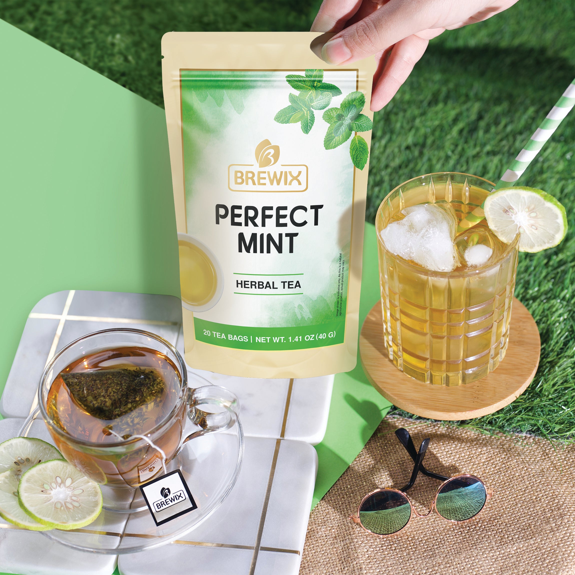 Perfect Mint Tea, 20 Pyramid Tea Bags