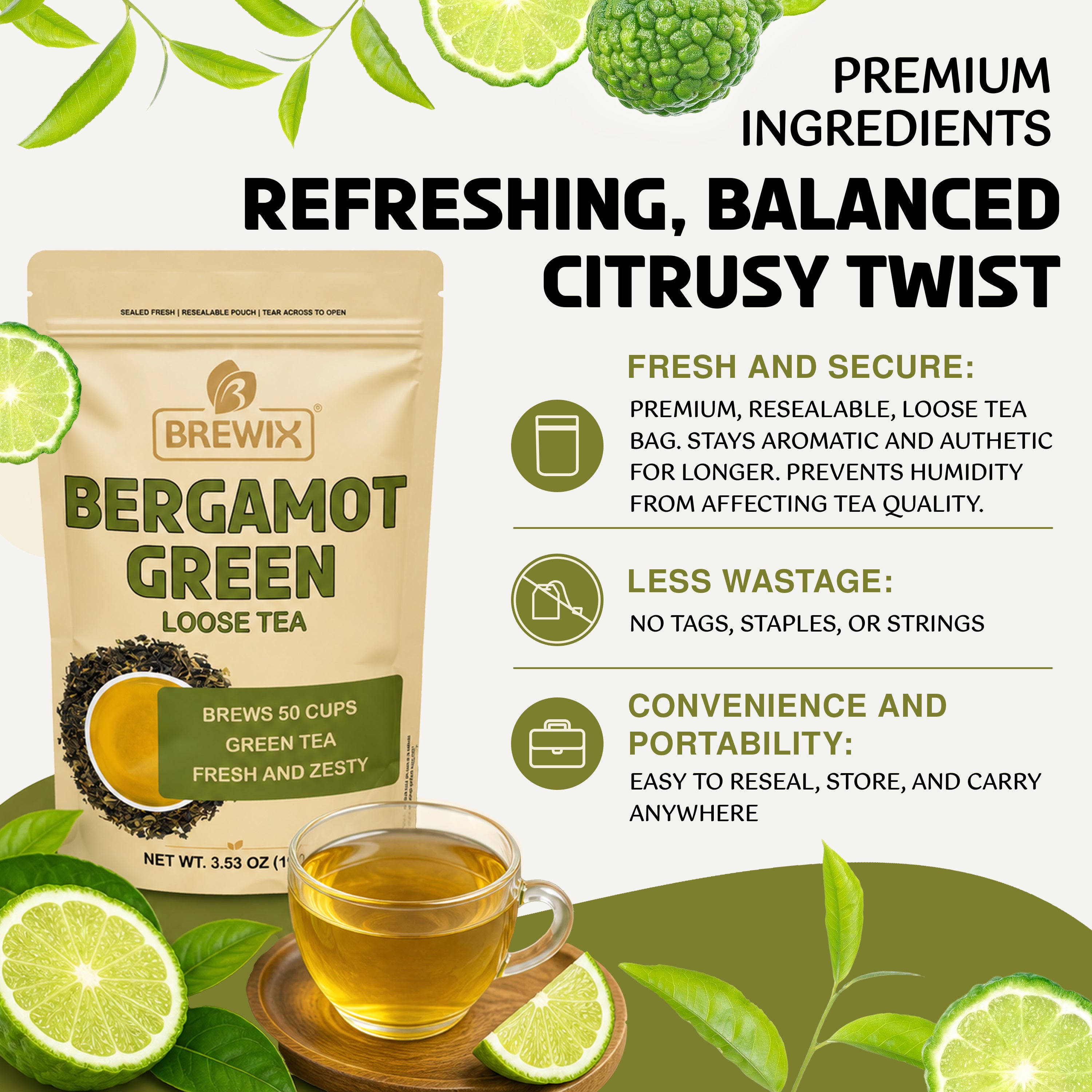 Bergamot Green Tea | A Bright, Uplifting Pause In Your Day