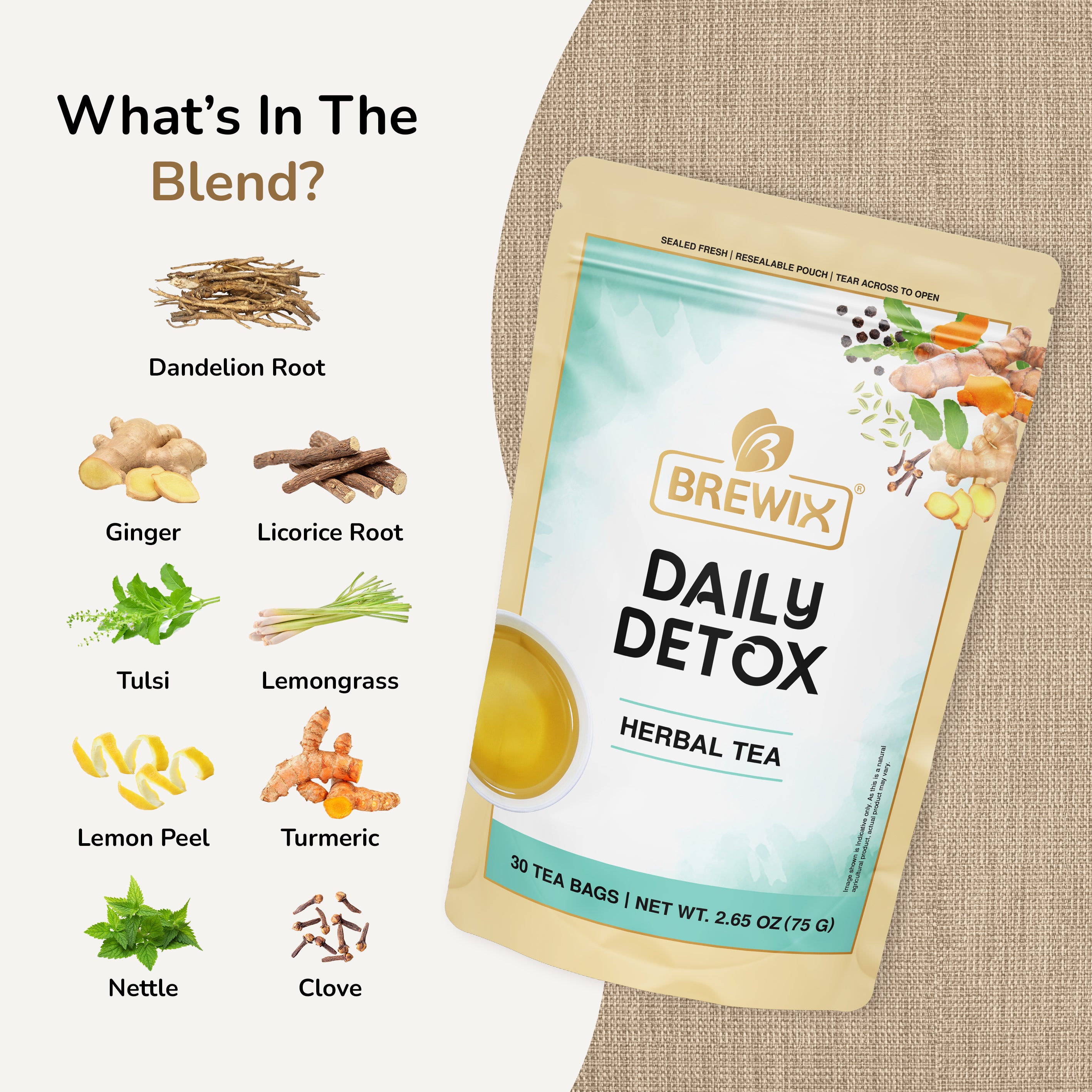 Daily Detox Herbal Tea - Natural Cleanse & Wellness Boost