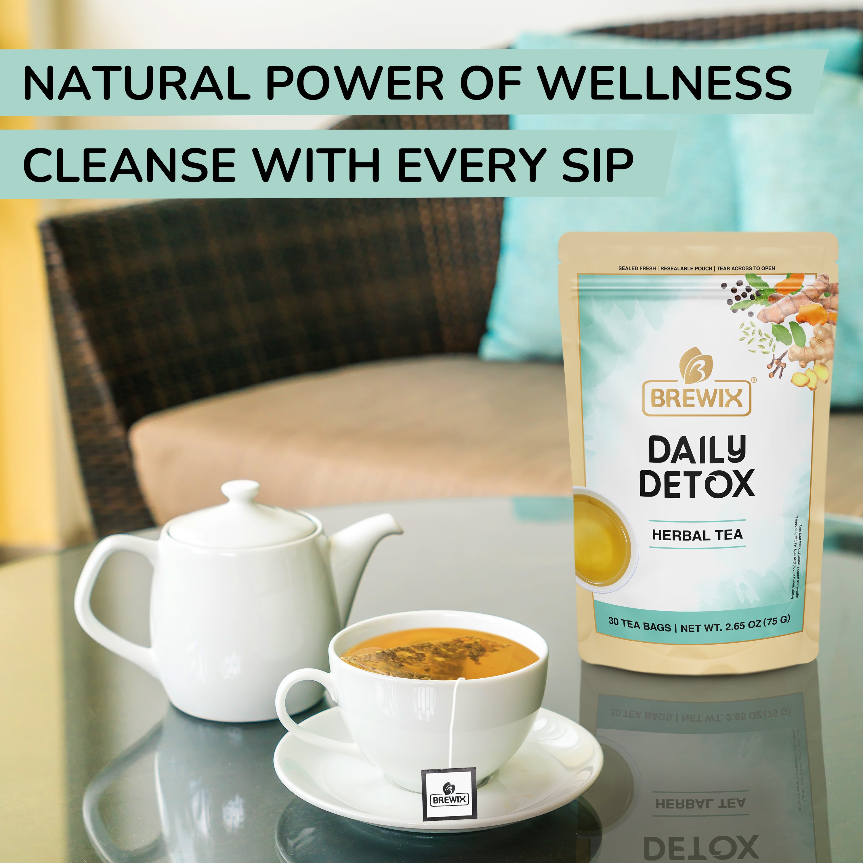 Daily Detox Herbal Tea - Natural Cleanse & Wellness Boost