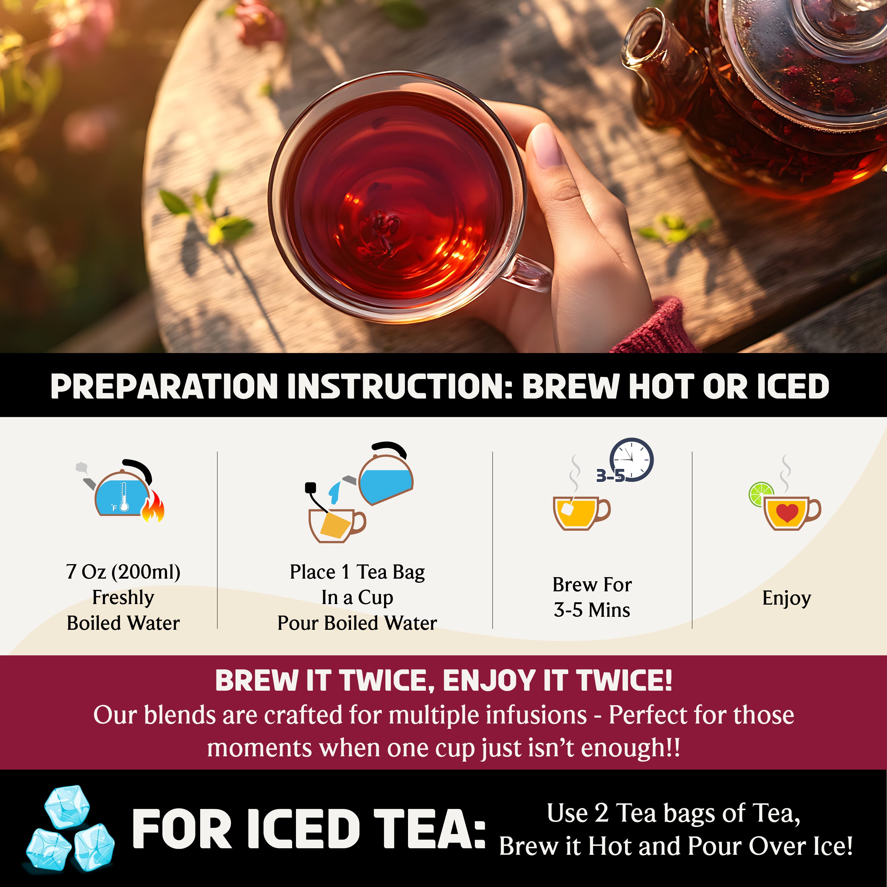 Hibiscus Lychee | Naturally Zesty, Bright, Floral & Beautifully Balanced