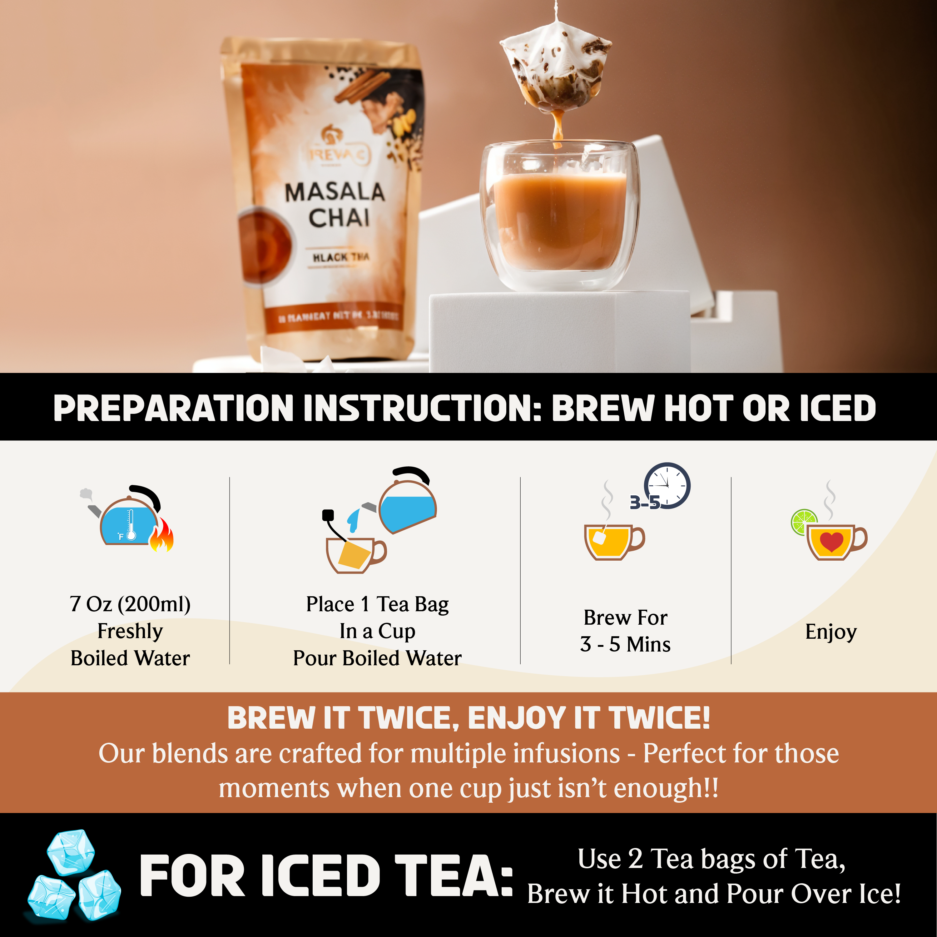 Masala Chai Tea | Bold Spiced Black Tea with Traditional Indian Flavors