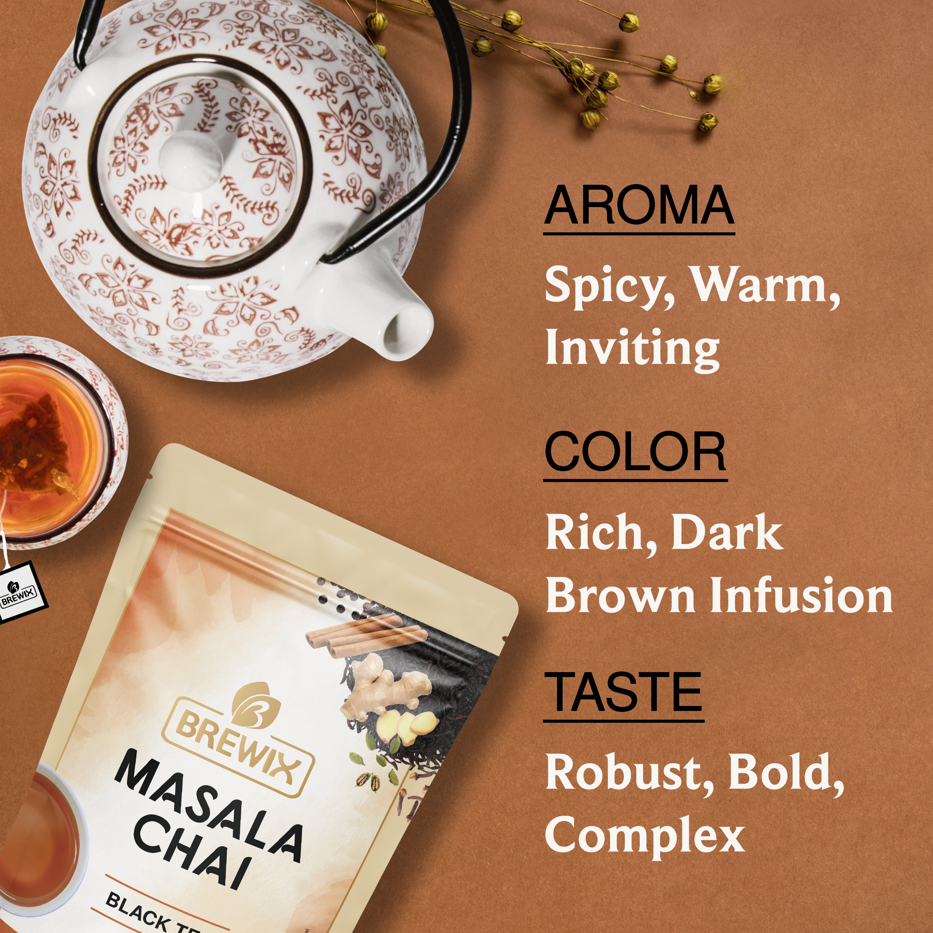 Masala Chai Tea | Bold Spiced Black Tea with Traditional Indian Flavors