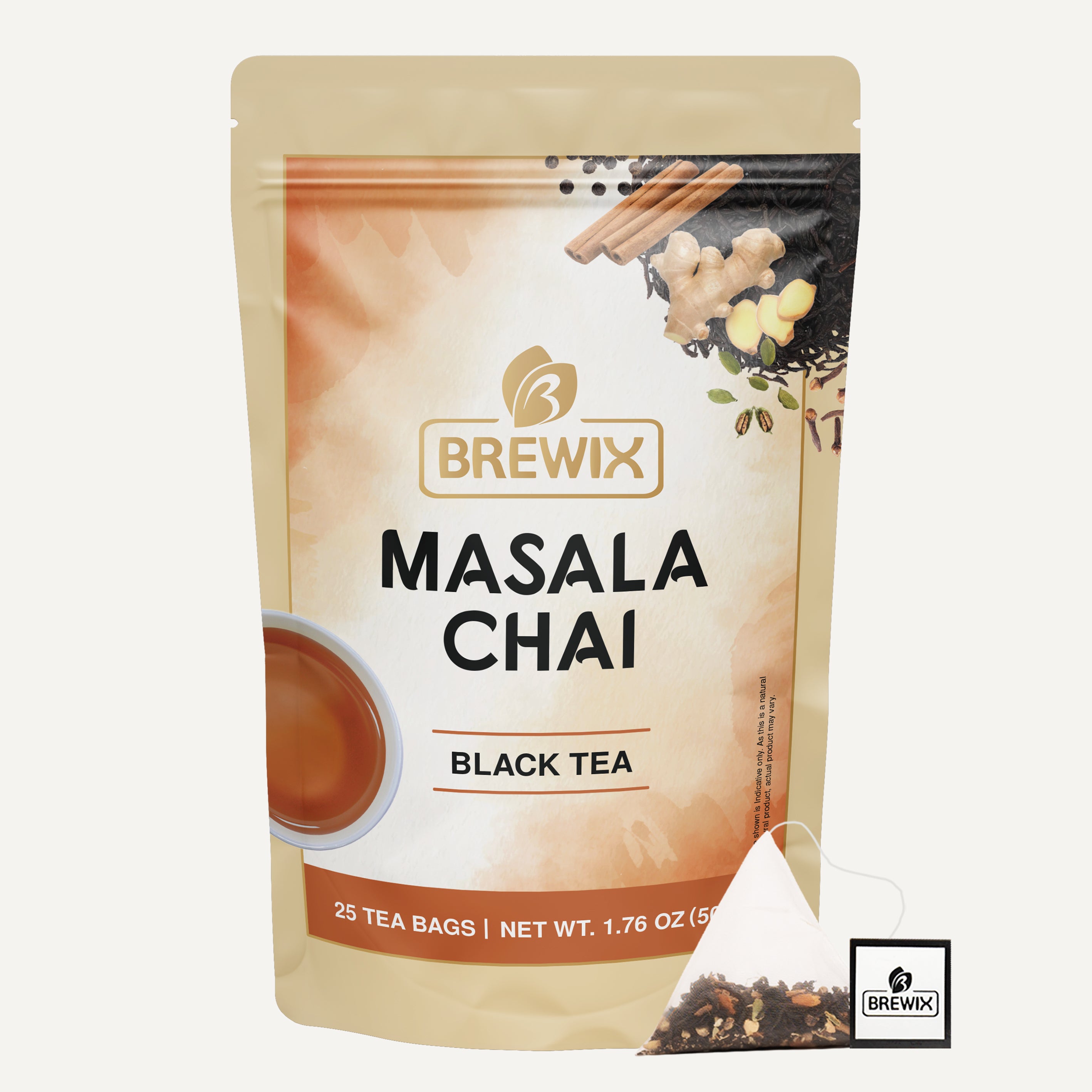 Masala Chai Black Tea, 25 Pyramid Bags