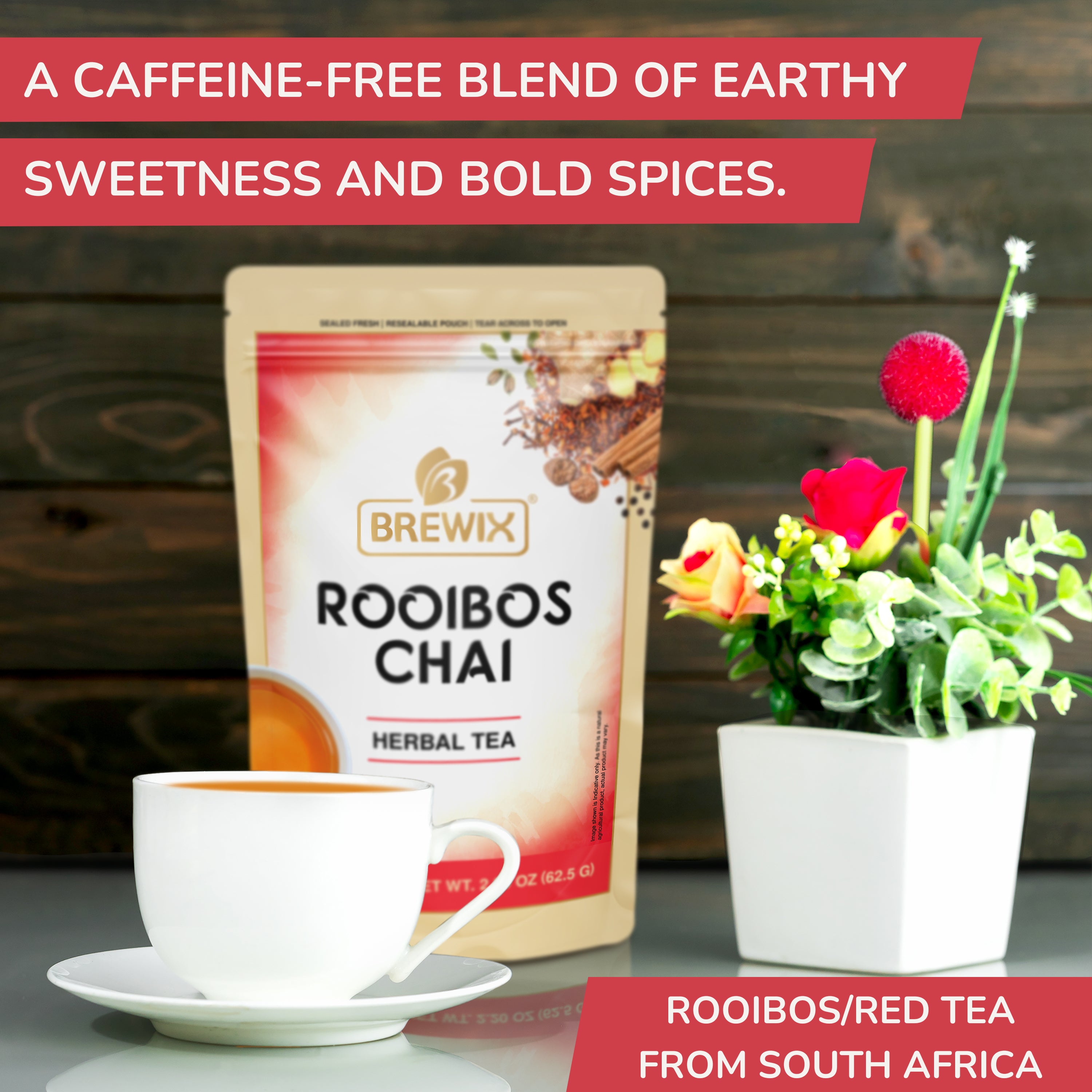 Rooibos Chai Herbal Tea - Spiced Red South African Tea