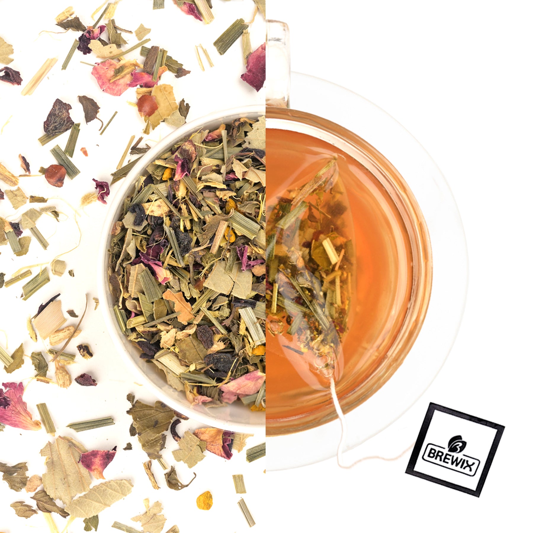 Sweet Orange Hibiscus Herbal Tea - Overall Wellness, packed with botanical goodness.