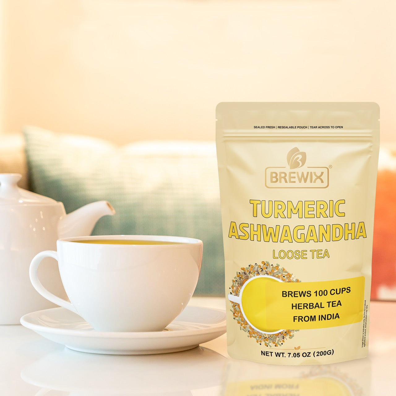 Turmeric Ashwagandha Herbal Tea Tissane