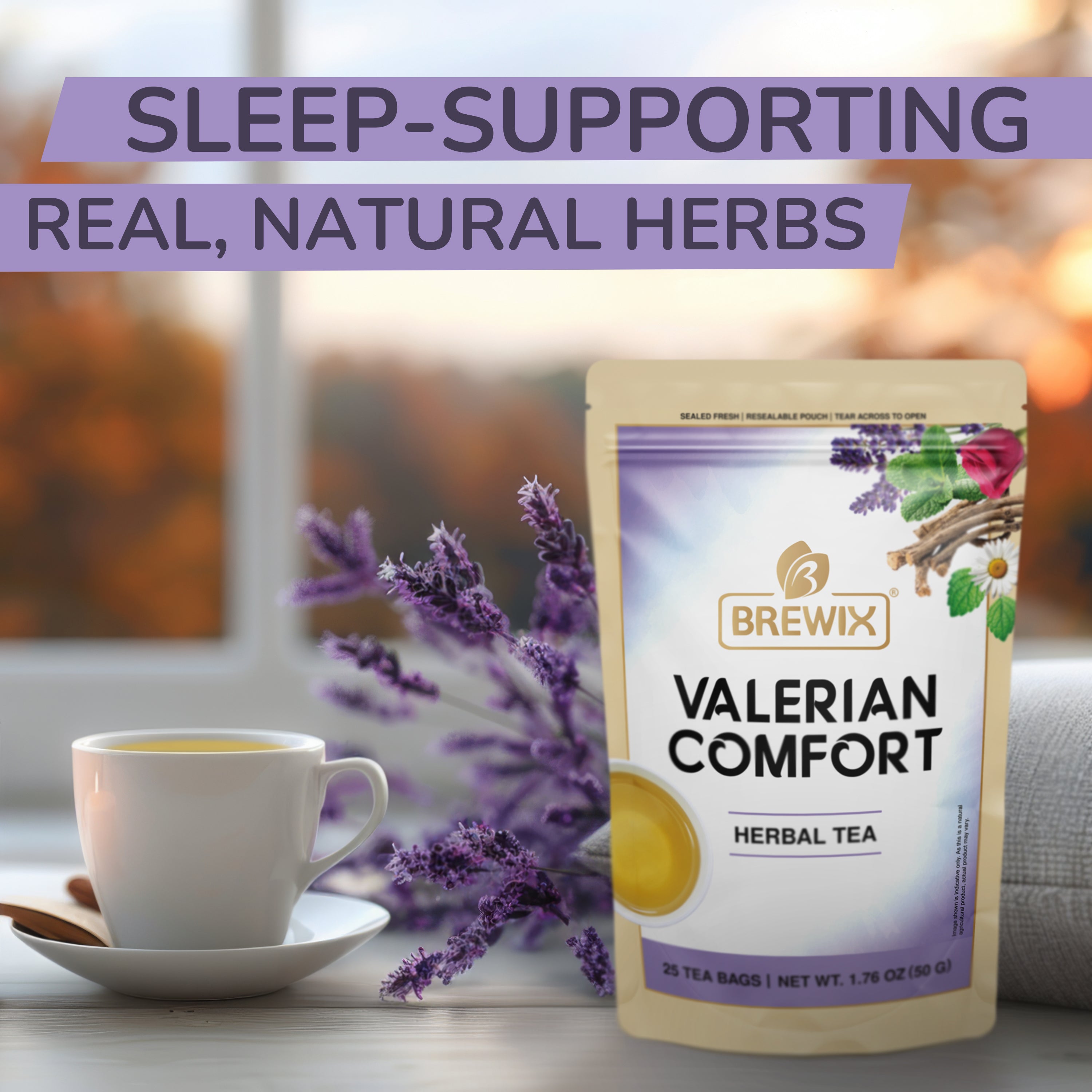 Valerian Comfort Herbal Tea - Natural Sleep Aid*