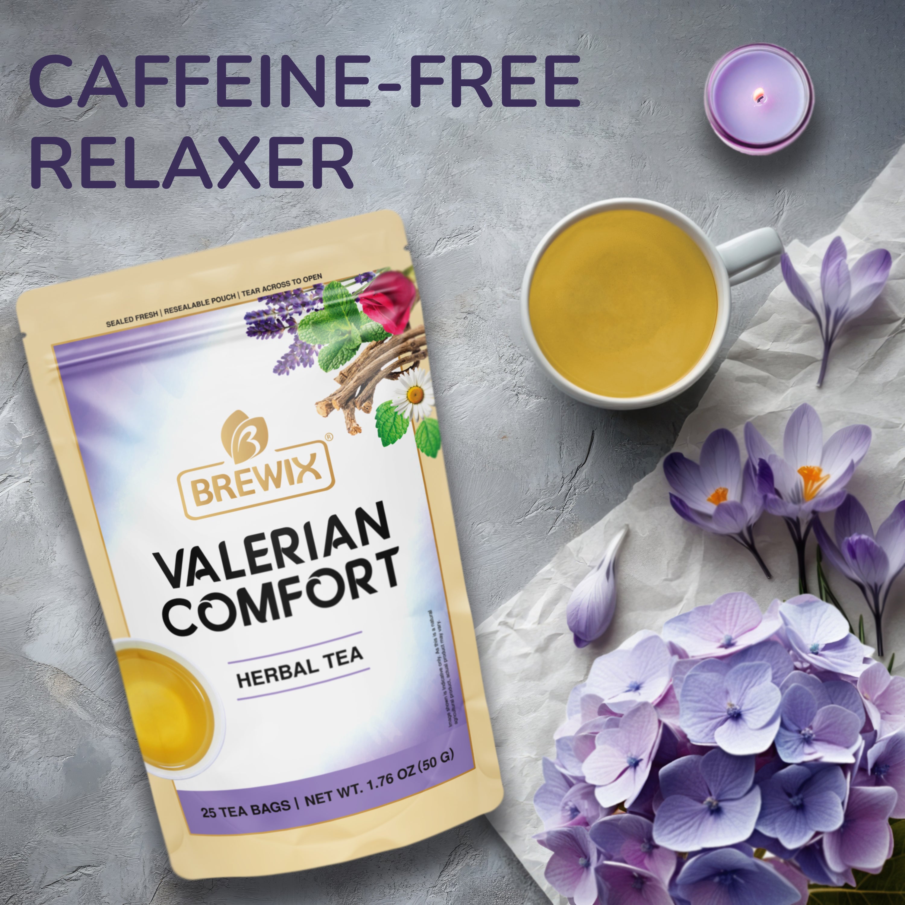 Valerian Comfort Herbal Tea - Natural Sleep Aid*