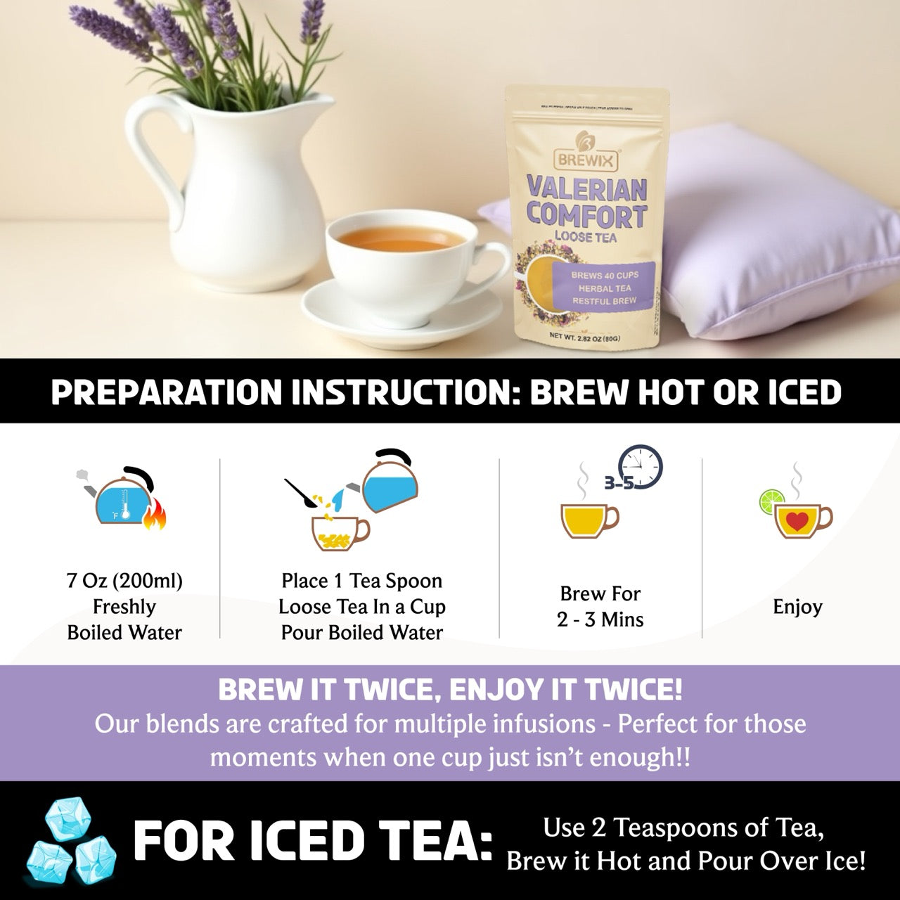 Valerian Comfort Tea | Natural Sleep Support